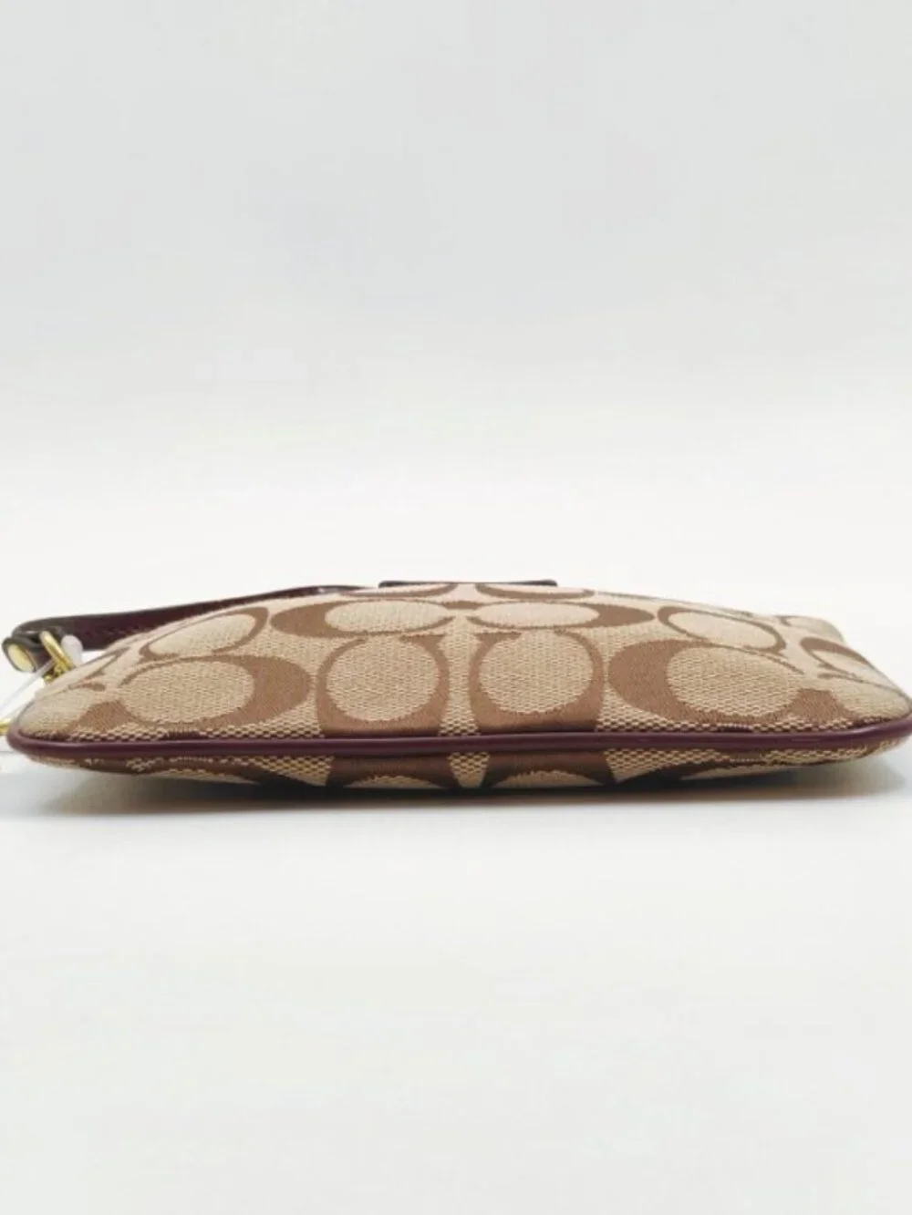 NWT Coach Signature Mini Wristlet Wallet